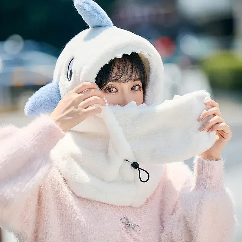 BUNNYWARM - Konijnenthema wintermuts met oorflappen
