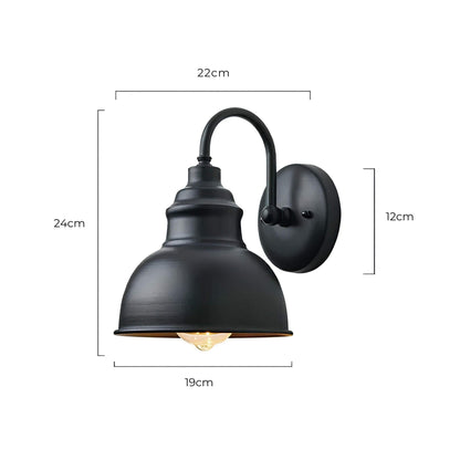 Vintage buitenwandlamp met roestbestendige afwerking – LUMINA HERITAGE - Glamorix