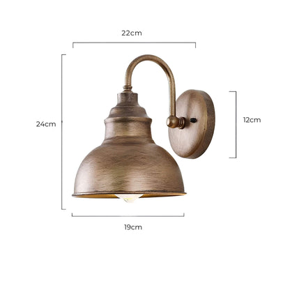 Vintage buitenwandlamp met roestbestendige afwerking – LUMINA HERITAGE - Glamorix