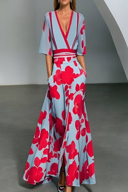 FLORA - Maxi-jurk met bloemenprint voor een romantische look