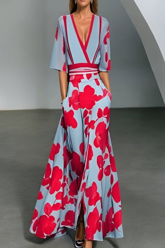 FLORA - Maxi-jurk met bloemenprint voor een romantische look