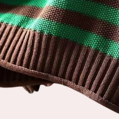 LIVIA - Gestreepte oversized coltrui voor dames