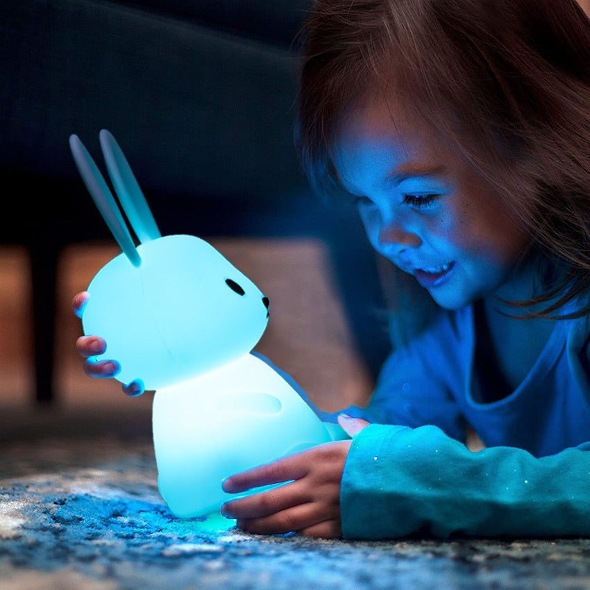 Touch LED Nachtlicht Wandklok - Perfect voor kinderkamers