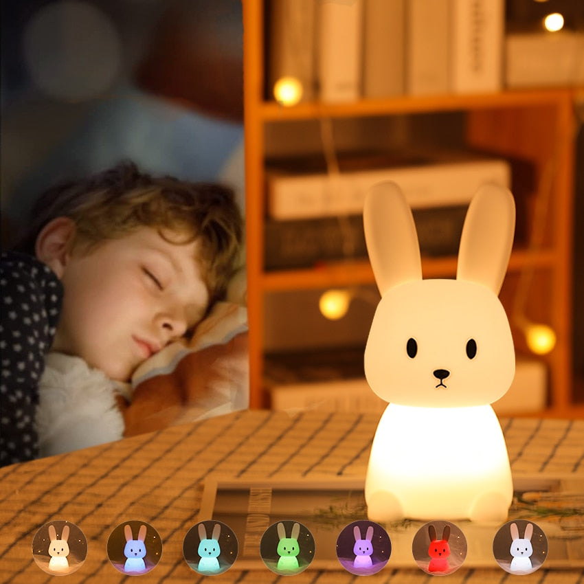 Touch LED Nachtlicht Wandklok - Perfect voor kinderkamers