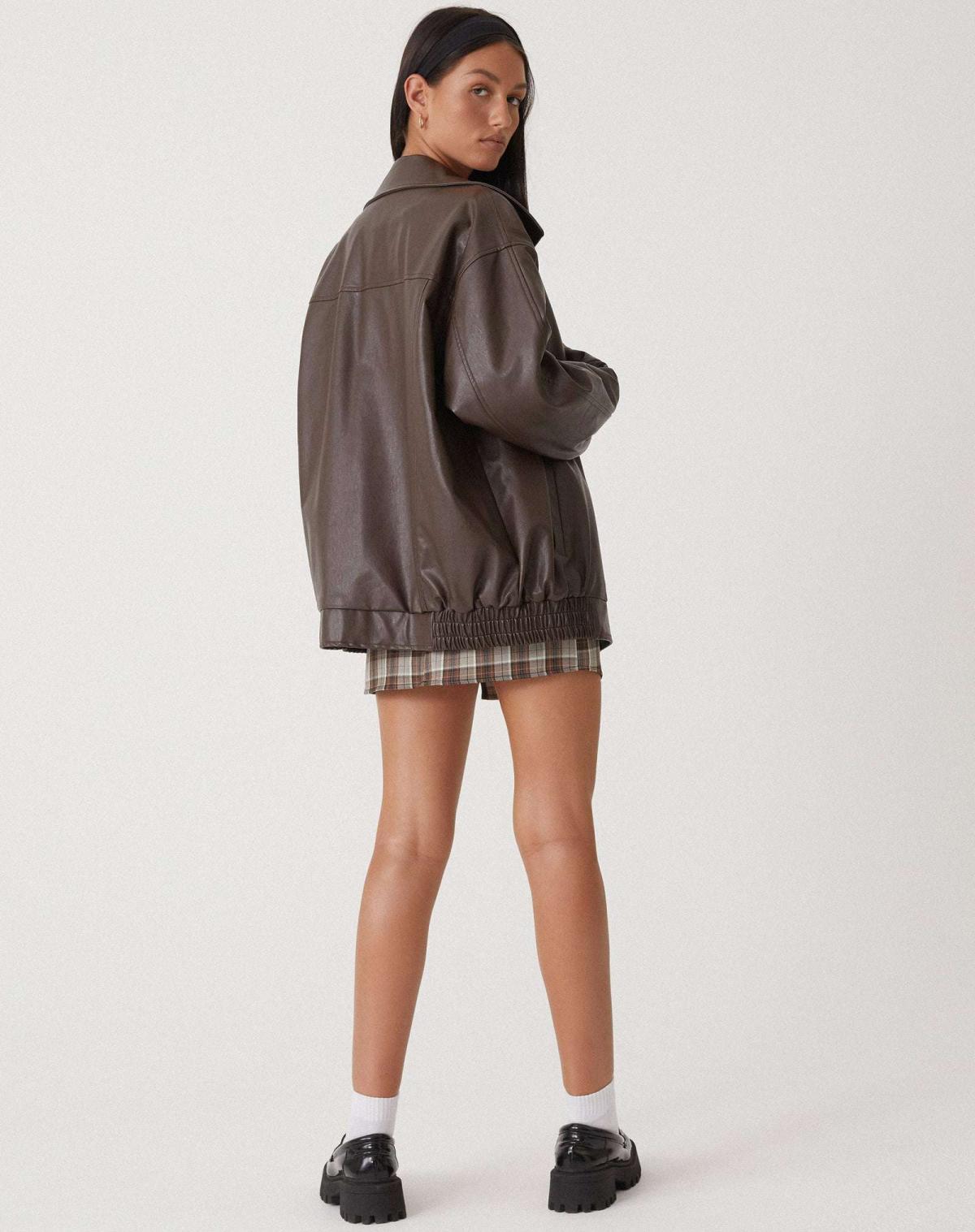 CELINE - Casual oversized leren jack voor vrouwen