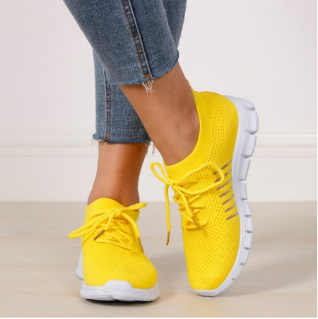 Stijlvolle orthopedische sneakers voor dames met lichtgewicht ondersteuning – FlexivaWalk - Glamorix
