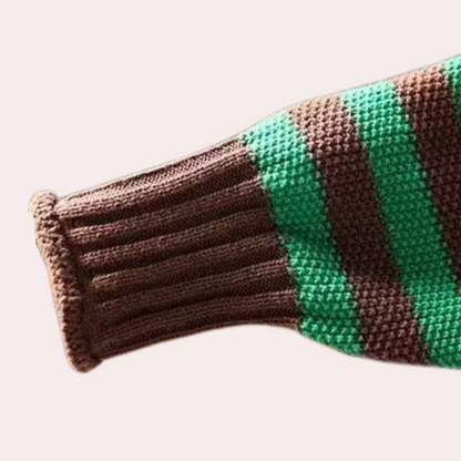 LIVIA - Gestreepte oversized coltrui voor dames